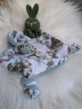 DOUDOU LAPIN VERT SAVANE