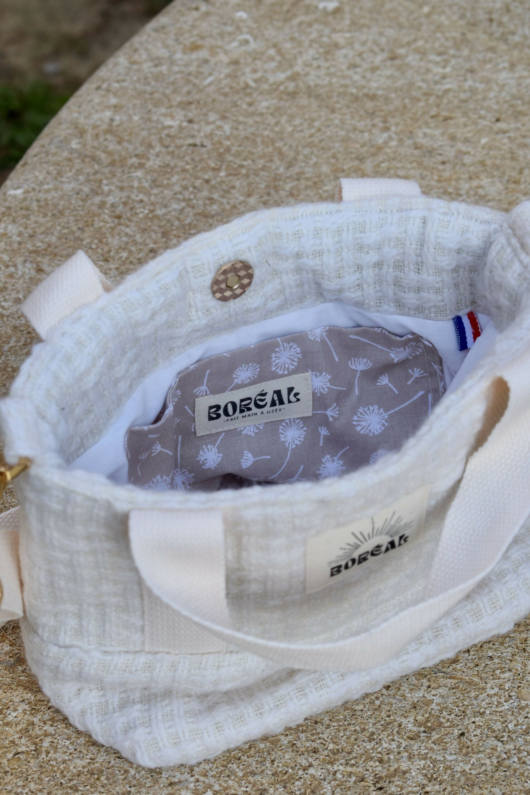 SAC ANÉMONE TWEED ÉCRU