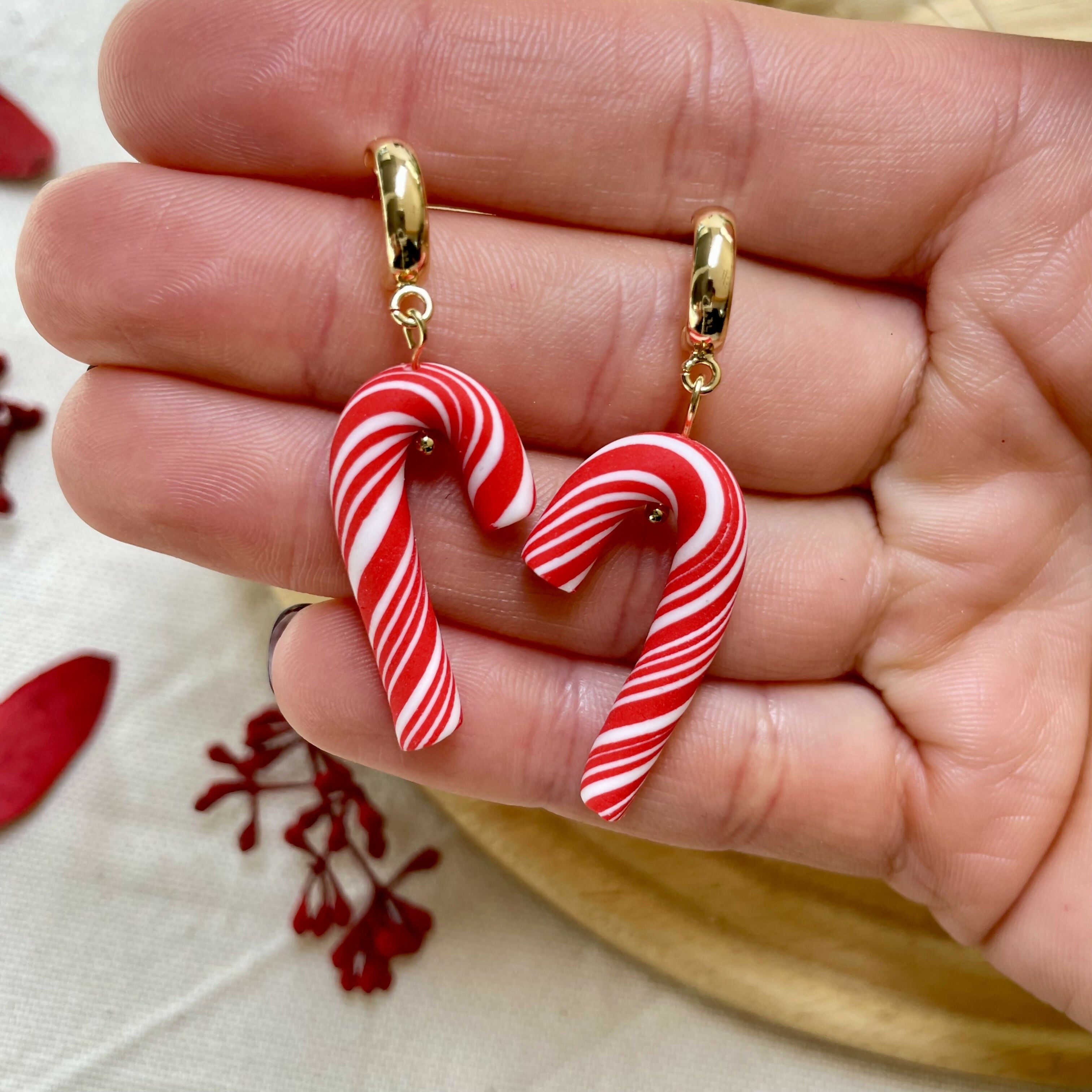 Candy Cane Hoops