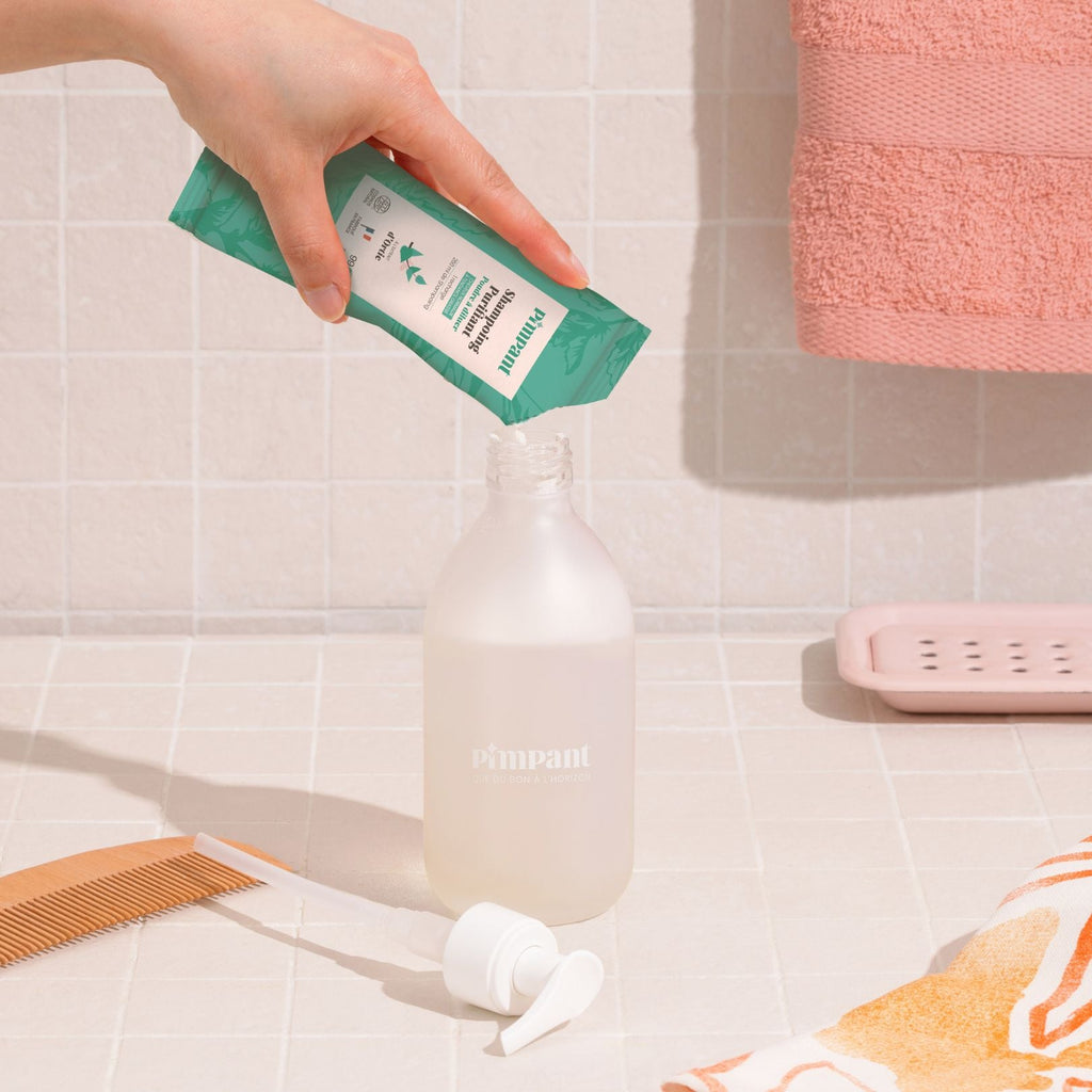 shampoing purifiant cheveux gras rechargeable