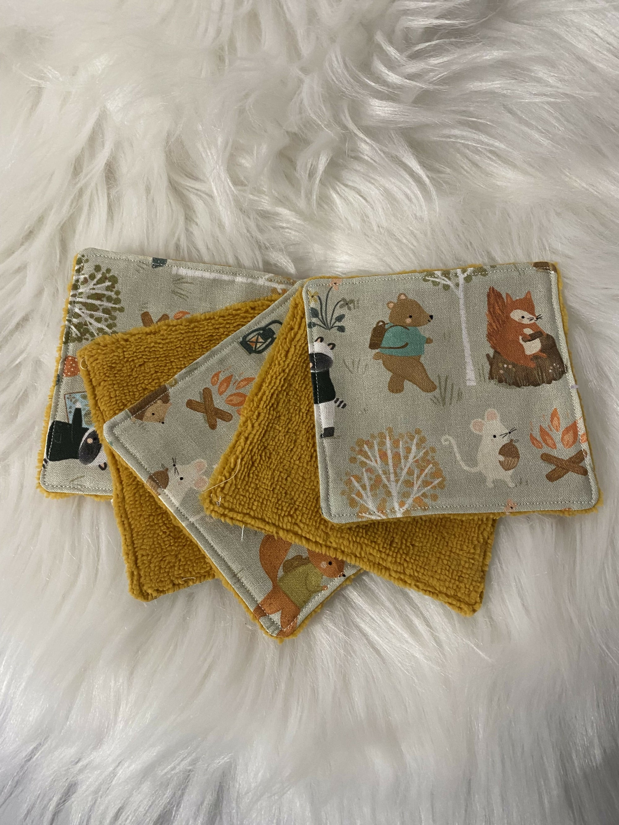 5 LINGETTES  FORET MARRON 