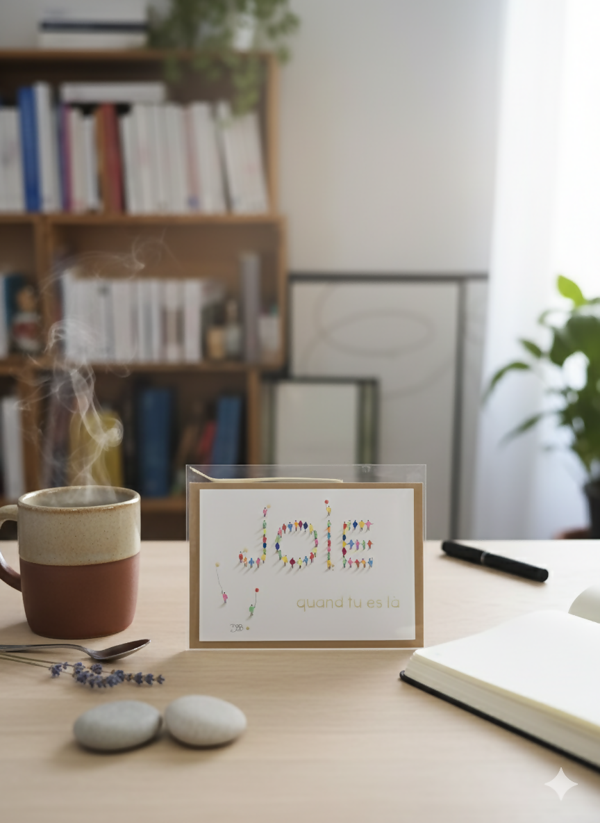 Carte Mots doux + Enveloppe Craft