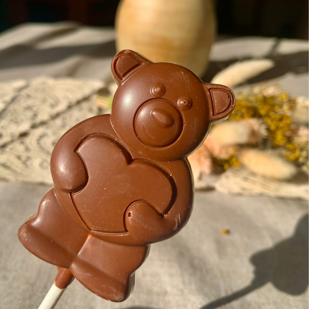 Sucettes en chocolat