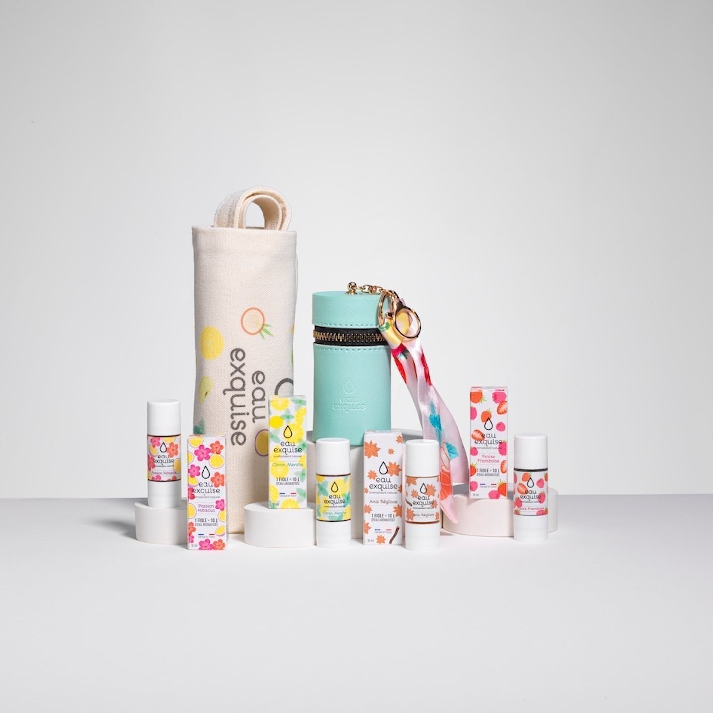 Pack Hydratation - 4 saveurs au choix avec étui de rangement et sac OFFERT