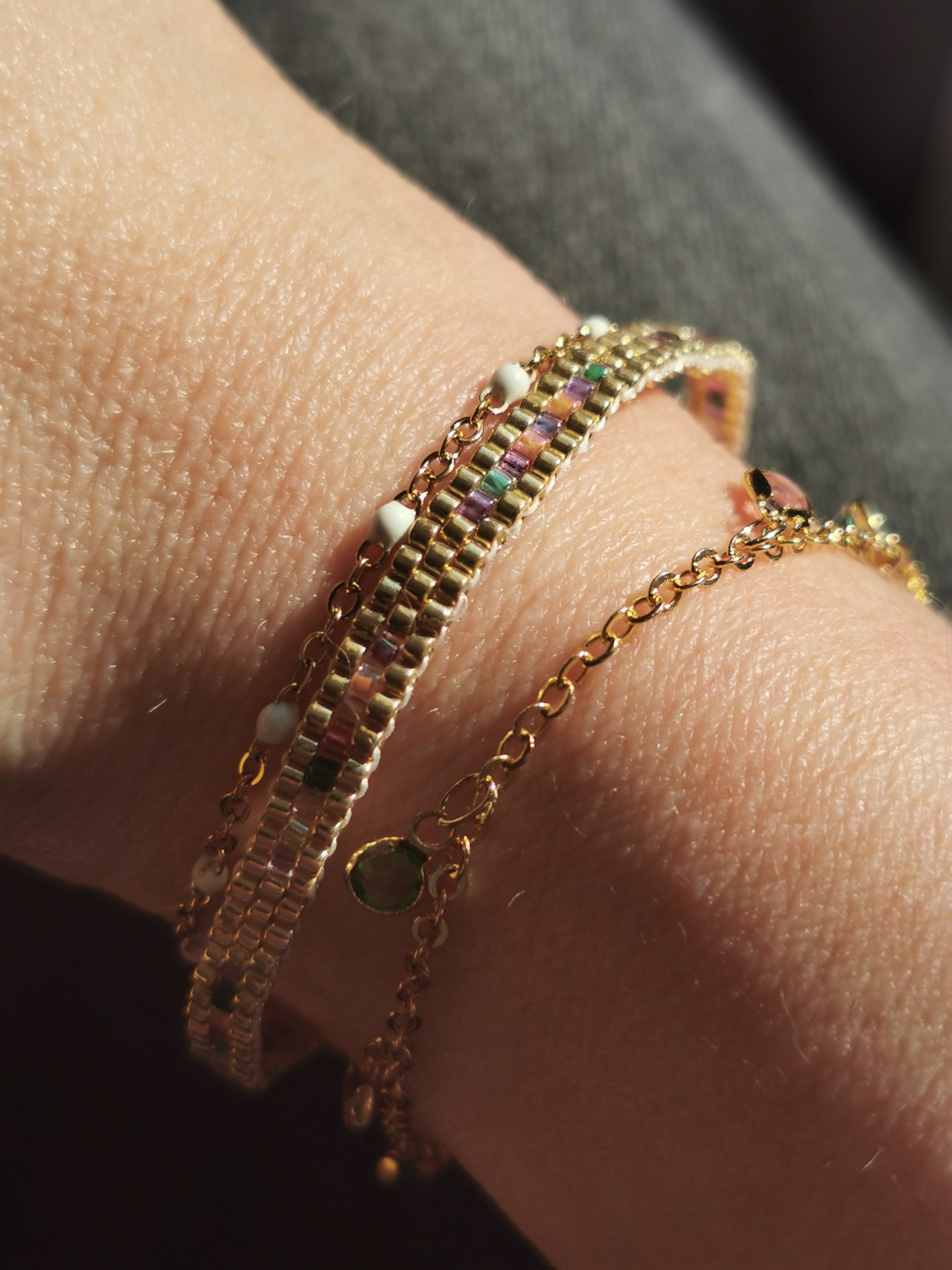 Bracelet XXS 3 Rangs - Finition Or