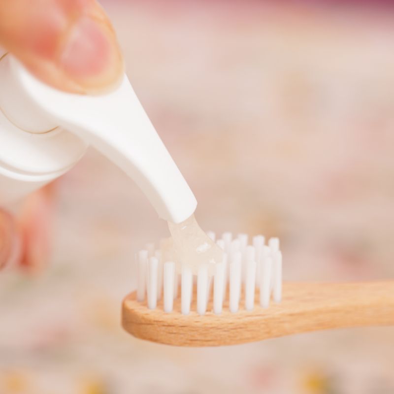 Texture du dentifrice en poudre à diluer Pimpant
