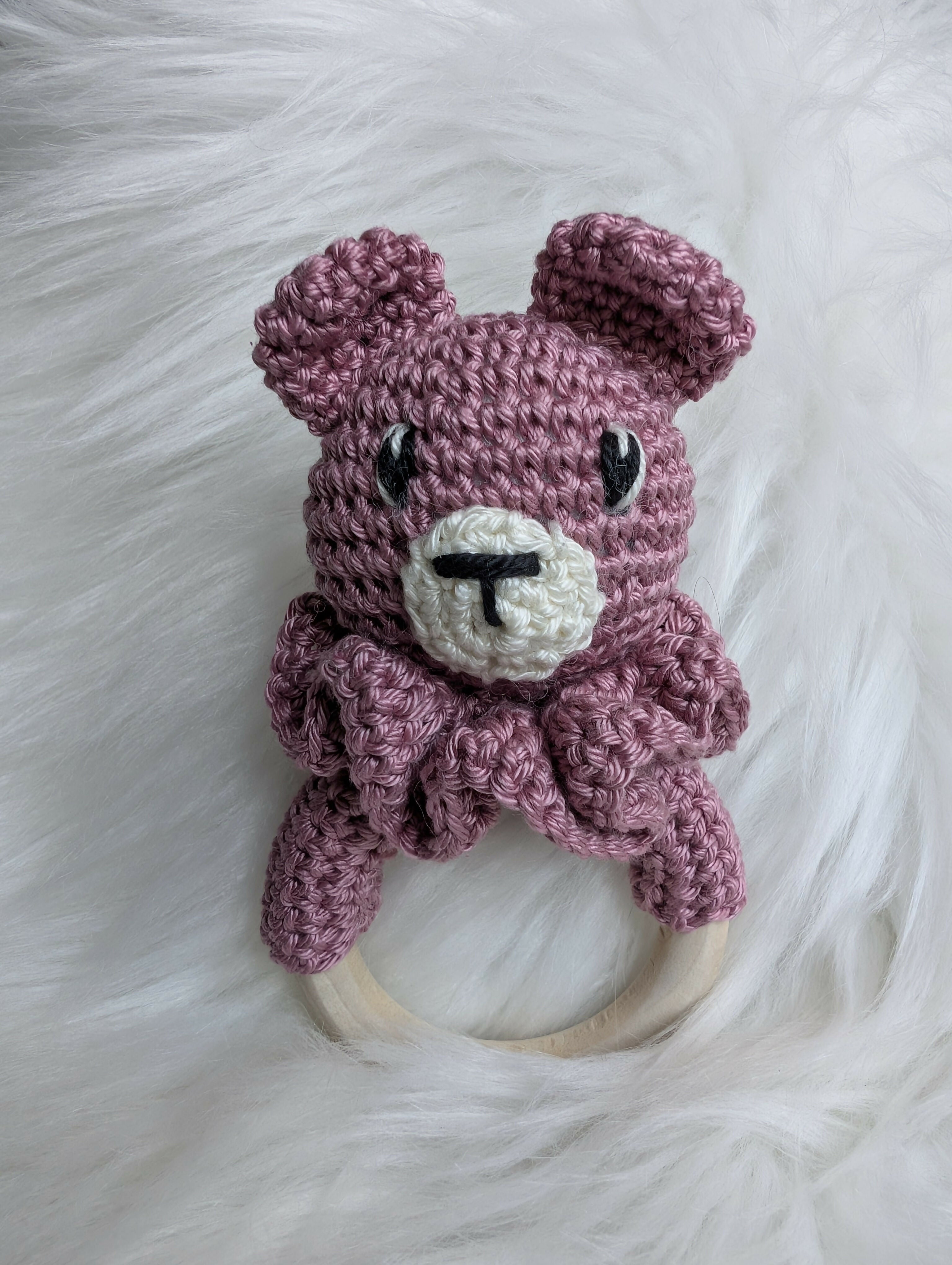 HOCHET bébé lapin bleu