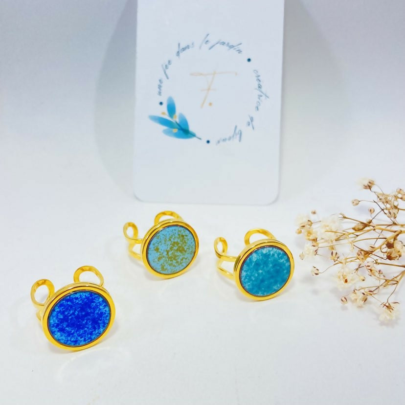 bague garance TALL lagon carré