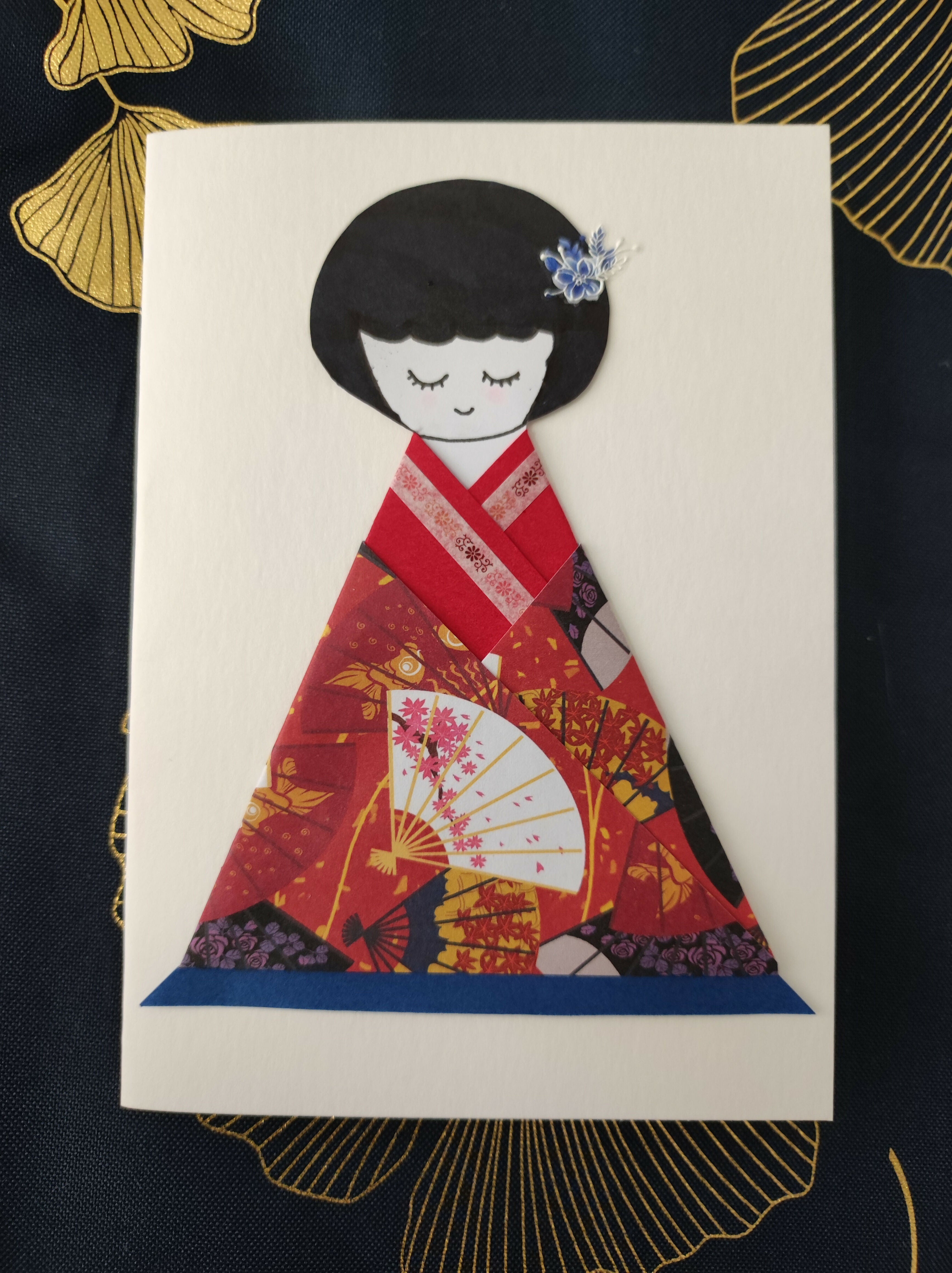 Carte de voeux origami