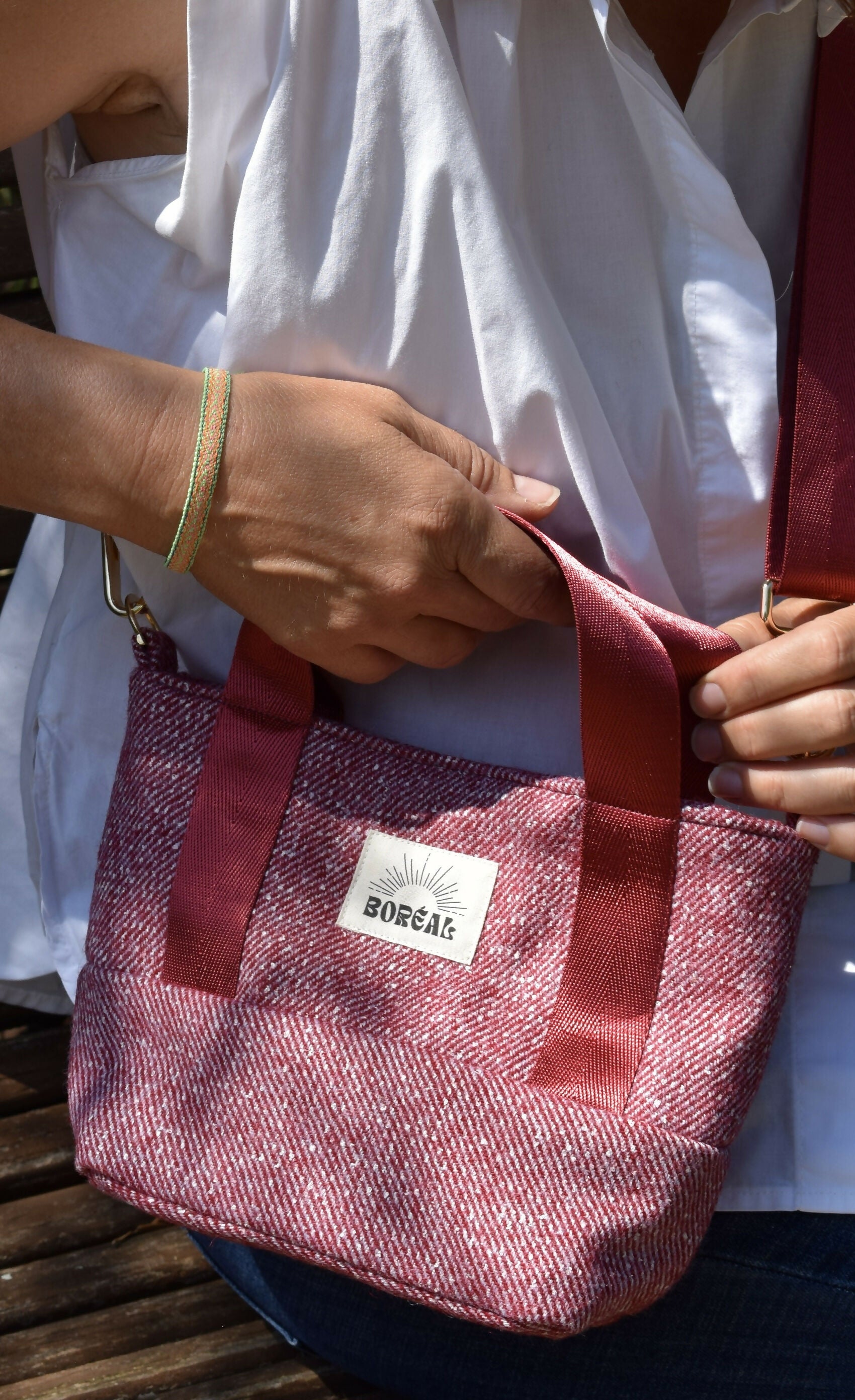 SAC ANÉMONE LAINE BORDEAUX