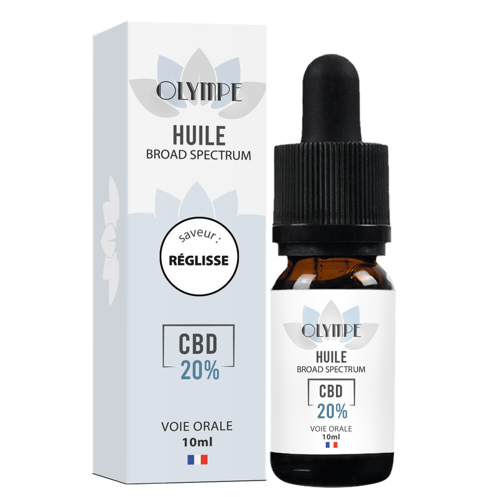 huile de cbd 20% broad spectrum MCT Olympe CBD 