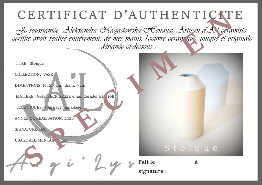 Vase “Stoïque”