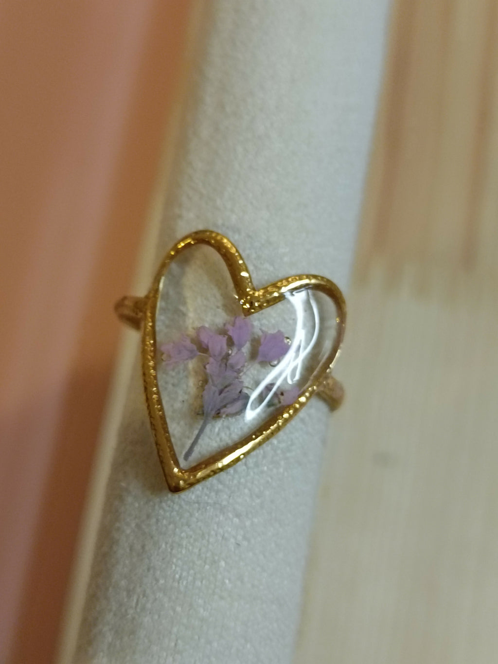 MEL/BCM Hammered Heart Ring