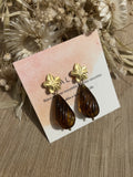 BO petites fleurs & goutte marron