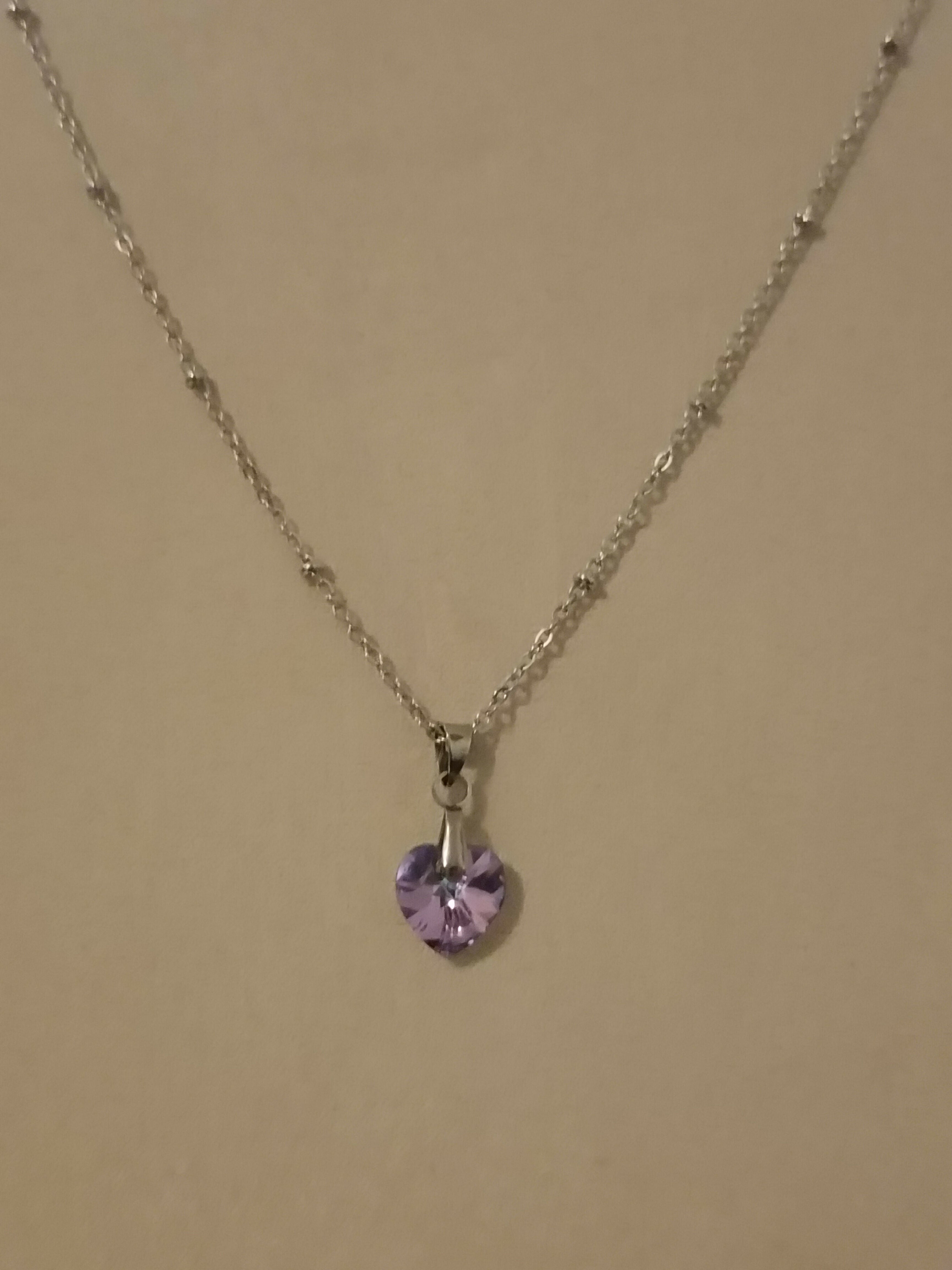 MEL/CCA Silver Heart Necklace