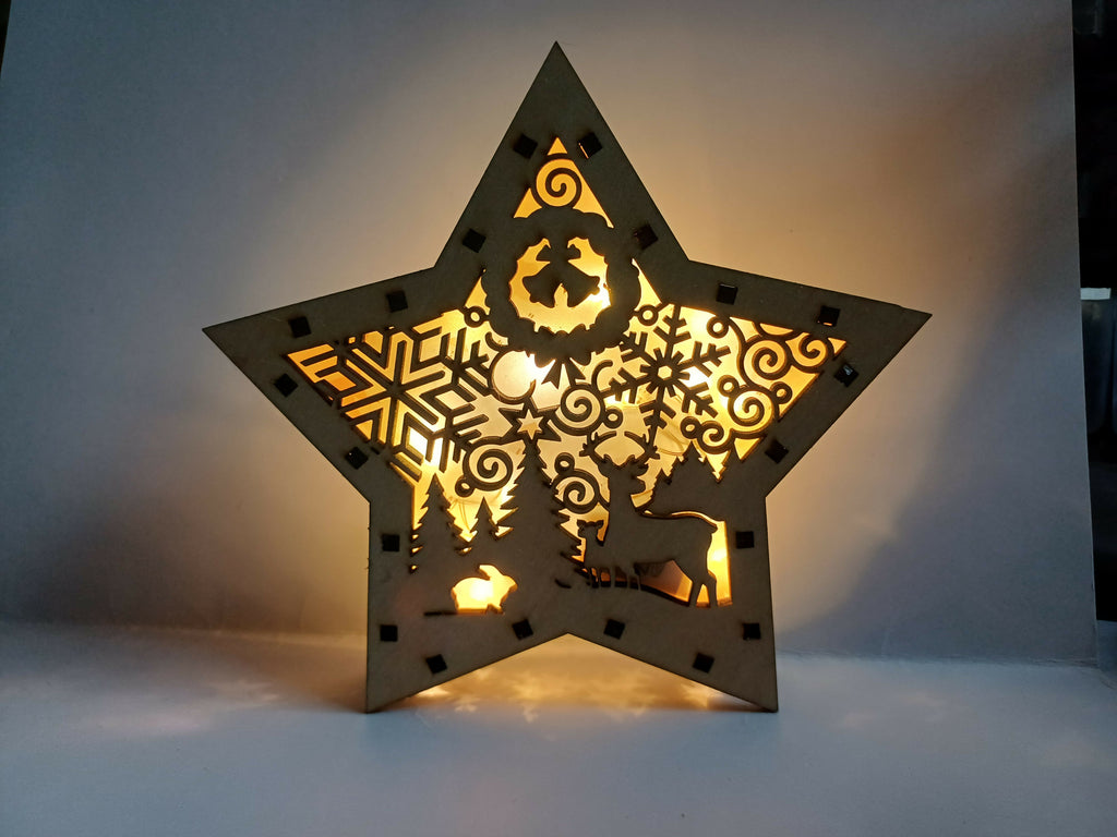 Etoile Noel illuminée 3