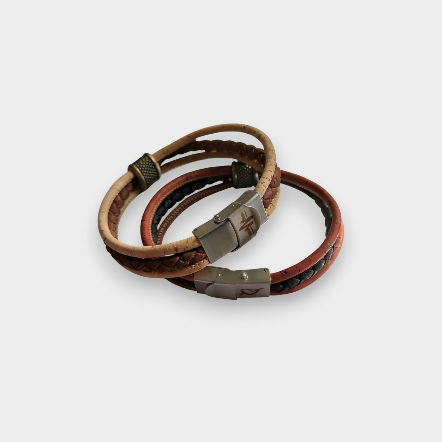 Bracelet en liège homme Fabien gravés