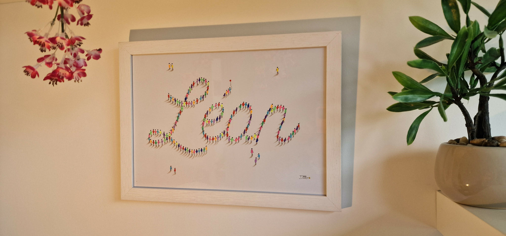 Prénom A4 Personnalisé (Cadre en option)