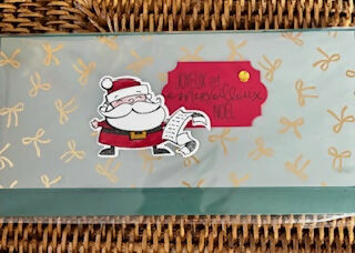 Carte enveloppe NOEL VERT