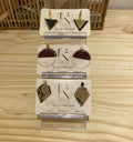 Boucles d'oreilles vegan 17 euros