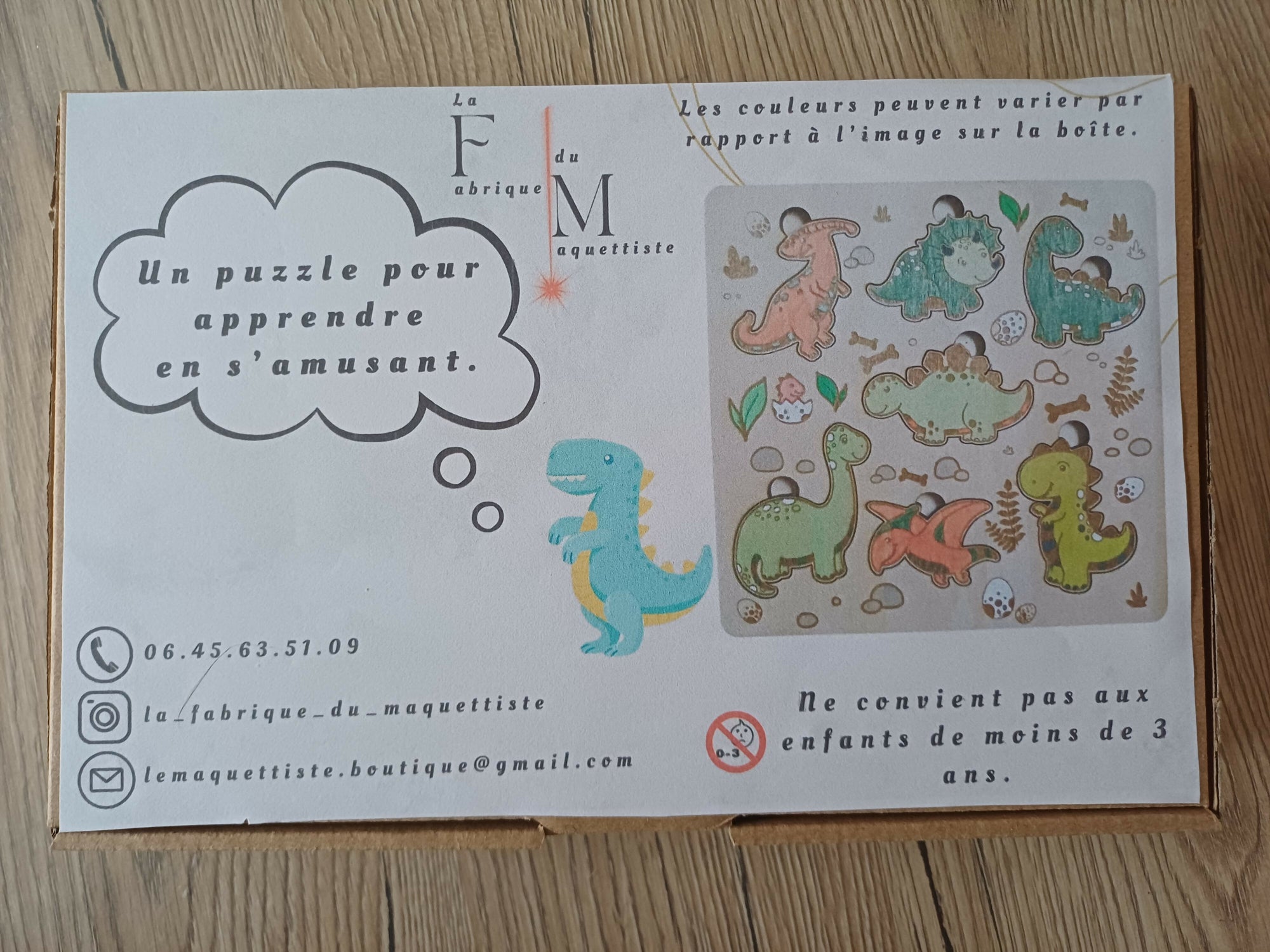 Puzzle enfants dinosaures
