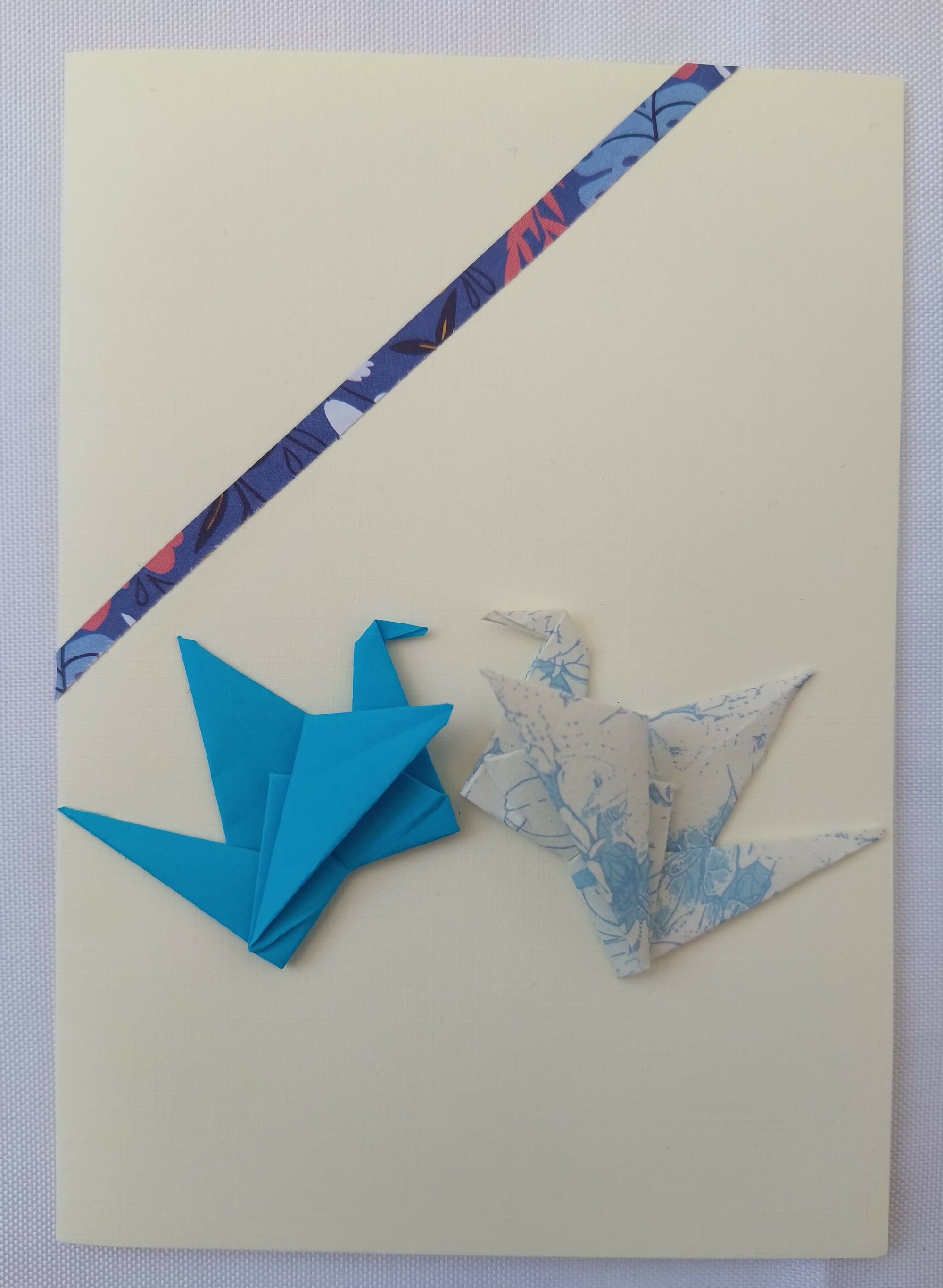Carte de voeux origami